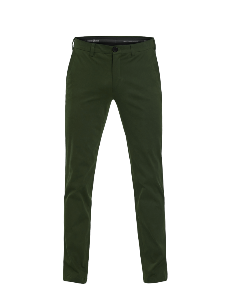 Pantalón casual personalizado en dril verde de Fernando Salazar